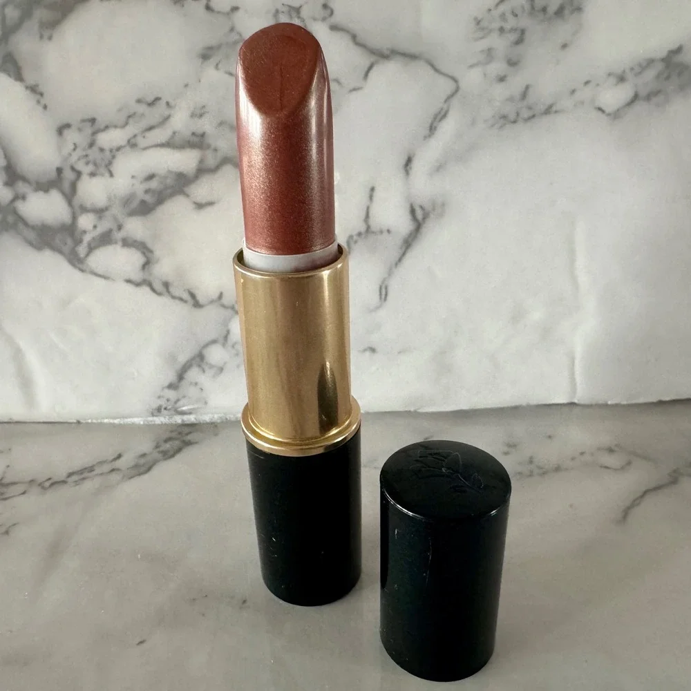 Lancome LUXE Rouge Sensation Lipstick Shimmer Bronze Copper Black Gold Case - Picture 2 of 5